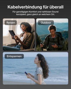 Casti audio Belkin SoundForm ANC, USB-C, cu microfon, negru - Img 4