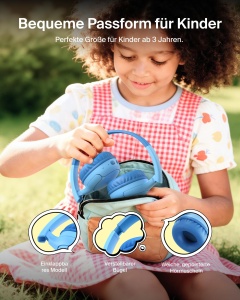 Casti audio Belkin SoundForm Mini 2, Bluetooth, 55h autonomie, protectie auz, albastru - Img 5