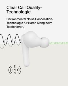 Casti audio Belkin SoundForm Rhythm, wireless, 28 ore autonomie, alb - Img 4
