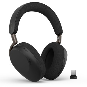 Casti audio Bluetooth Jabra Evolve3 85, Over-Ear, cu microfon, ANC adaptiv, Negru