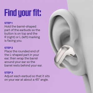 Casti audio Bose Ultra Open Earbuds, Bluetooth, 48 ore autonomie, culoare lila - Img 5