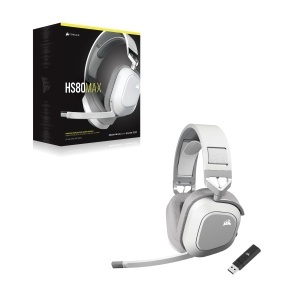 Casti audio CORSAIR HS80 MAX Wireless, Dolby Atmos, 65 ore autonomie, Alb - Img 9