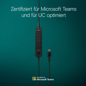 Casti audio cu microfon EPOS C10, conectivitate USB-C, tehnologie EPOS BrainAdapt - Img 4