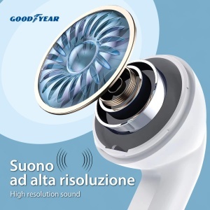 Casti audio Goodyear cu Bluetooth 5.3, 60 ore autonomie, design ergonomic - Img 6