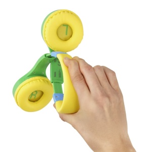 Casti audio Hama Kids Guard cu cablu, limitare volum 85 dB, verdemulticolor - Img 3
