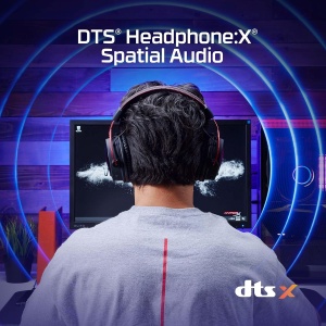 Casti audio HyperX Cloud Alpha Wireless, 300h autonomie, DTS 3D, negru-rosu - Img 3