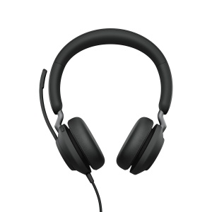 Casti audio Jabra Evolve2 40 SE cu microfon, anulare zgomot, USB-C, negru