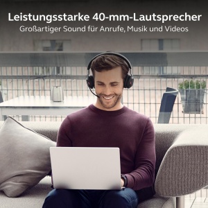 Casti audio Jabra Evolve2 65 cu suport de incarcare, anulare zgomot, negru - Img 7