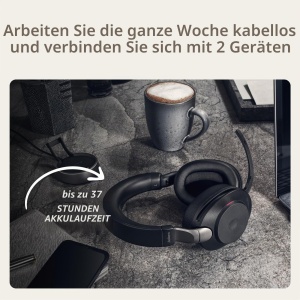 Casti audio Jabra Evolve2 85, wireless, cu ANC, negru, 37 ore autonomie - Img 8