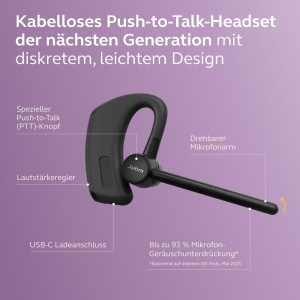 Casti audio Jabra Perform 45 Se Wireless, Bluetooth 5.3, Negru - Img 3