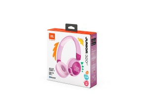 Casti audio JBL Junior 320 BT, wireless, pentru copii, lila - Img 6