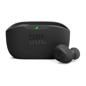 Casti audio JBL Wave Buds, bass puternic, 32 ore autonomie, negru