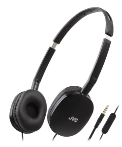 Casti audio JVC HA-S160M-B pliabile microfon incorporat negru
