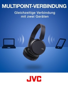 Casti audio JVC HA-Z37W, Bluetooth 5.2, 35 ore autonomie, culoare albastra - Img 5