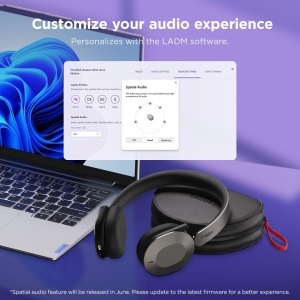 Casti audio Lenovo ThinkPad 8550 Aura Edition ANC Wireless USB-C Grau - Img 9