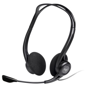 Casti audio Logitech 960 cu microfon, USB, stereo, design confortabil