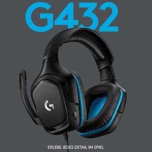 Casti audio Logitech G432, 7.1 Surround Sound, microfon cu anulare zgomot, negru - Img 2