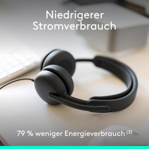 Casti audio Logitech Zone Wired 2 cu anulare activa a zgomotului, USB-C, design confortabil - Img 8