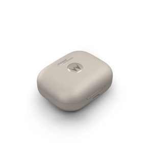 Casti audio Motorola Moto Buds Plus, Active Noise Cancelling, Beige Sand, 38 ore autonomie - Img 3