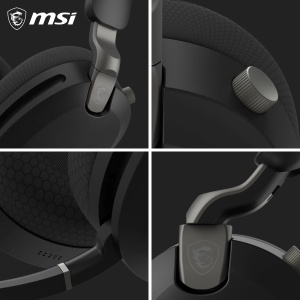 Casti audio MSI Maestro 500 wireless Bluetooth, negru, cu microfon si ANC - Img 6