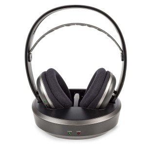 Casti audio NEDIS RF, max. 11 ore autonomie, raza de 100 m, negrusilver - Img 2