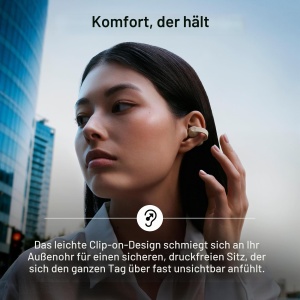 Casti audio Sennheiser ACCENTUM, Open-Ear, 36 ore autonomie, culoare crem - Img 4