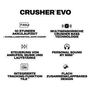 Casti audio Skullcandy Crusher Evo, bluetooth, 40 ore autonomie, negru - Img 11