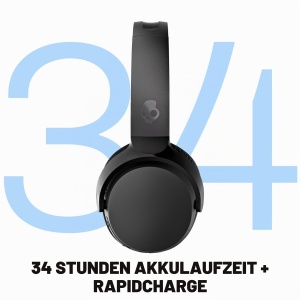 Casti audio Skullcandy Riff 2, 34 ore autonomie, Bluetooth, negru - Img 2