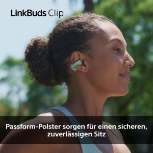 Casti audio Sony LinkBuds Clip, design clip-on, 37 ore autonomie, negru - Img 6