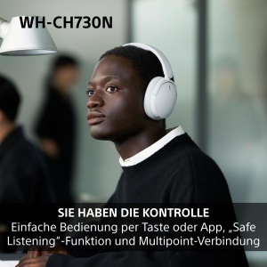 Casti audio Sony WH-CH730N, Noise Cancelling, Bluetooth, Negru - Img 8