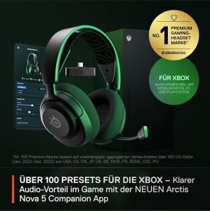 Casti audio SteelSeries Arctis Nova 5X Wireless, 60h autonomie, Negru - Img 2