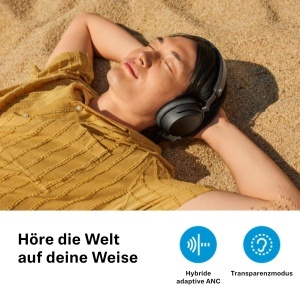 Casti audio wireless Sennheiser Accentum Plus, Hybrid ANC, 50 ore autonomie, Negru - Img 9