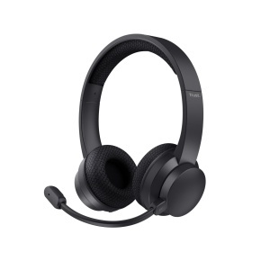Casti audio wireless Trust Roha II, microfon ENC, autonomie 24 ore, negru