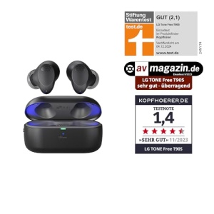 Casti Bluetooth Intraauriculare LG TONE Free T90S cu sunet Dolby Atmos, tehnologie MERIDIAN, ANC (anulare activa a zgomotului), protectie impotriva stropirii UVnano si IPX4 - Negru - Img 2