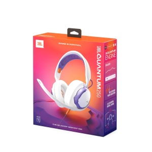 Casti gaming JBL Quantum 250 Over-Ear microfon cu anulare zgomot cablu 35 mm alb - Img 6