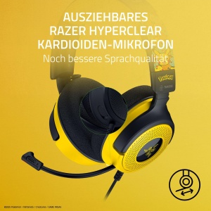 Casti gaming Razer Kraken V4 X Pokemon Edition RGB Surround Sound