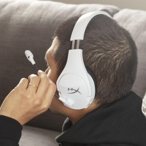 Casti gaming wireless HyperX Cloud Stinger Core microfon cu reducere a zgomotului alb - Img 4
