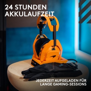 Casti gaming wireless Logitech G Astro A50 X Lightspeed Bluetooth HDMI 21 Papaya Orange - Img 9