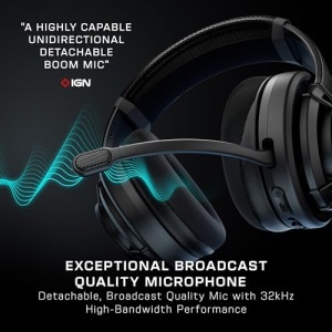 Casti gaming wireless Turtle Beach Atlas Air Open-Back pentru PC 24-bit High-Fidelity Microfon detasabil - Img 4