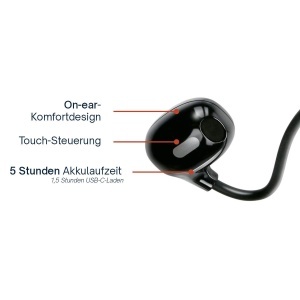 Casti Grundig Bluetooth fara fir - Casti cu conductie osoasa cu 5 ore de redare - Casti fara fir pentru muzica si apeluri hands-free - Air Bud incl ca - Img 3