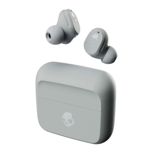 Casti intraauriculare fara fir Skullcandy Mod, durata de viata a bateriei de 34 de ore, micro, compatibile cu dispozitive iPhone, Android si Bluetooth - gri/albastru