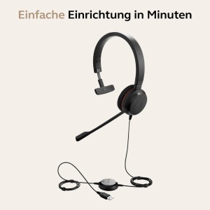 Casti Jabra Evolve 20 Mono USB Noise Cancelling Control apeluri Negru - Img 4