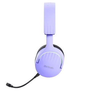 Casti pentru jocuri Trust Gaming GXT 491P Fayzo Bluetooth + 2.4GHz, sunet surround 7.1, durata de viata a bateriei 22H, 35% casti over-ear RGB din plastic reciclat PC wireless Bluetooth PS5 PS4 Switch, violet - Img 13