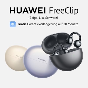 Casti wireless HUAWEI FreeClip Open-Ear Noise Cancelling autonomie extinsa Negru - Img 2