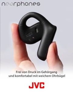 Casti wireless JVC HA-NP35T-B Open Ear Design IPX4 17 ore autonomie Bluetooth 51 Negru - Img 4
