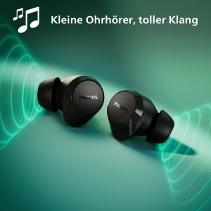 Casti wireless Philips TAT1209PK Bluetooth In Ear sunet natural bass dinamic roz - Img 4