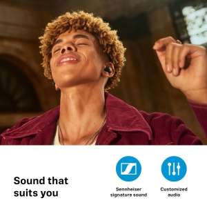 Casti wireless Sennheiser Accentum True Wireless Earbuds Alb ANC 28 ore autonomie - Img 5
