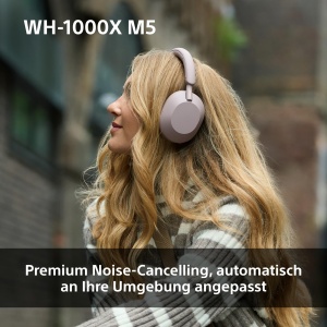 Casti wireless Sony WH-1000XM5 Midnight Blue Noise Cancelling Bluetooth 30 ore autonomie - Img 3