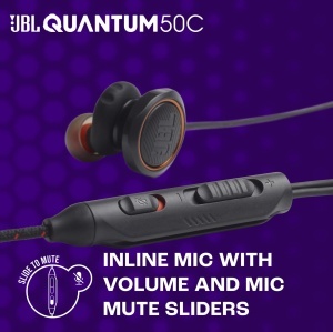 Castile audio JBL Quantum 50C, gaming, cablu USB-C, alb, sunet surround - Img 5