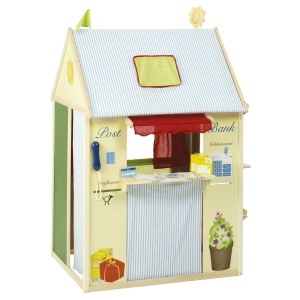 Casuta de joaca pentru copii Roba Spielhaus, 4 laturi interactive, accesorii incluse - Img 2
